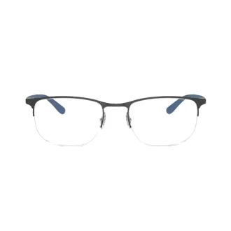 Óculos de Grau Fio de Nylon+Retangular Ray-Ban RX6513 3161 55 RGD.MTL Preto+Azul