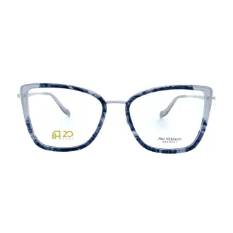 Óculos de Grau Gatinho Ana Hickmann 20 Anos Ah60013-g23 Glam RMD.MTL Azul+Dourado - Feminino