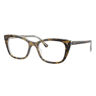 Óculos de Grau Gatinho Ray-Ban RX5433 5082 52 RMD.ACT Havana - Feminino