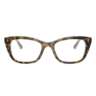 Óculos de Grau Gatinho Ray-Ban RX5433 5082 52 RMD.ACT Havana - Feminino