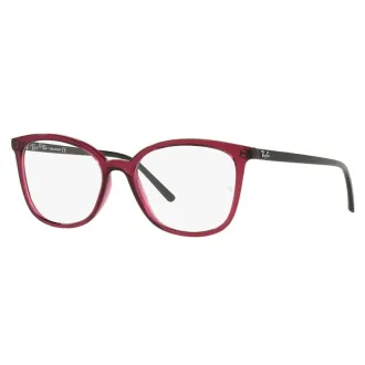 Óculos de Grau Gatinho Ray-Ban RX7189L 5445 54 RMD.ACT Vinho - Feminino