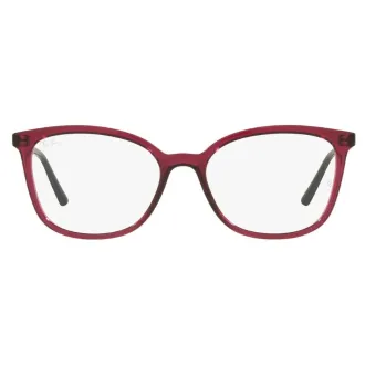 Óculos de Grau Gatinho Ray-Ban RX7189L 5445 54 RMD.ACT Vinho - Feminino
