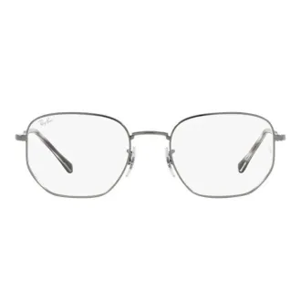 Óculos de Grau Quadrado Ray-Ban RX6496L 2502 53 RMD.MTL Grafite