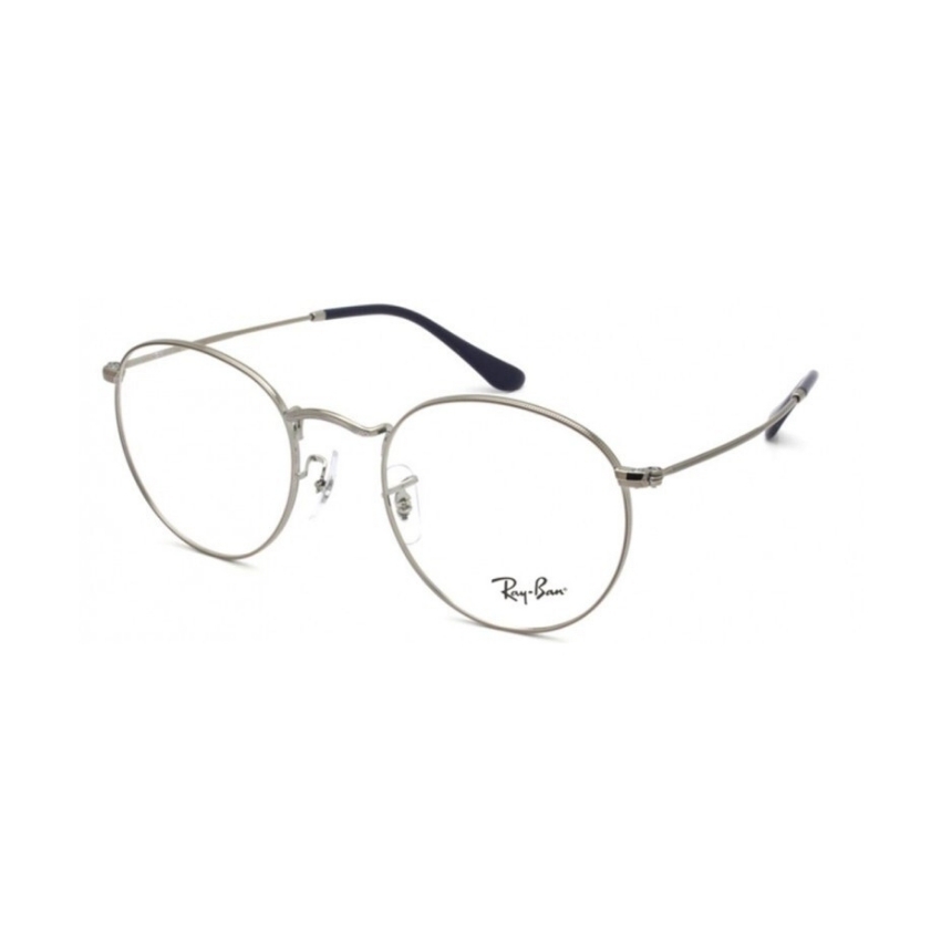 Óculos de Grau Redondo Ray-Ban RX3447V 2502 50 RMD.MTL Prata - Ótica ...