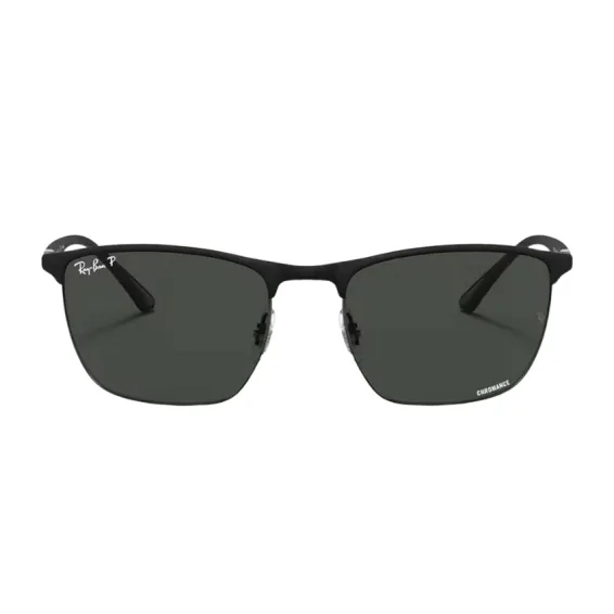 Óculos de Sol Retangular Ray-Ban RB3686 186 3157 RGD.MTL Preto - Ótica ...