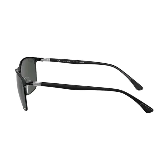 Óculos de Sol Retangular Ray-Ban RB3686 186 3157 RGD.MTL Preto - Ótica ...